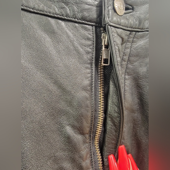 Wilsons Leather Pants Women's 34 Black Casual Lined Cargo Pocket Pants - Picture 7 of 9